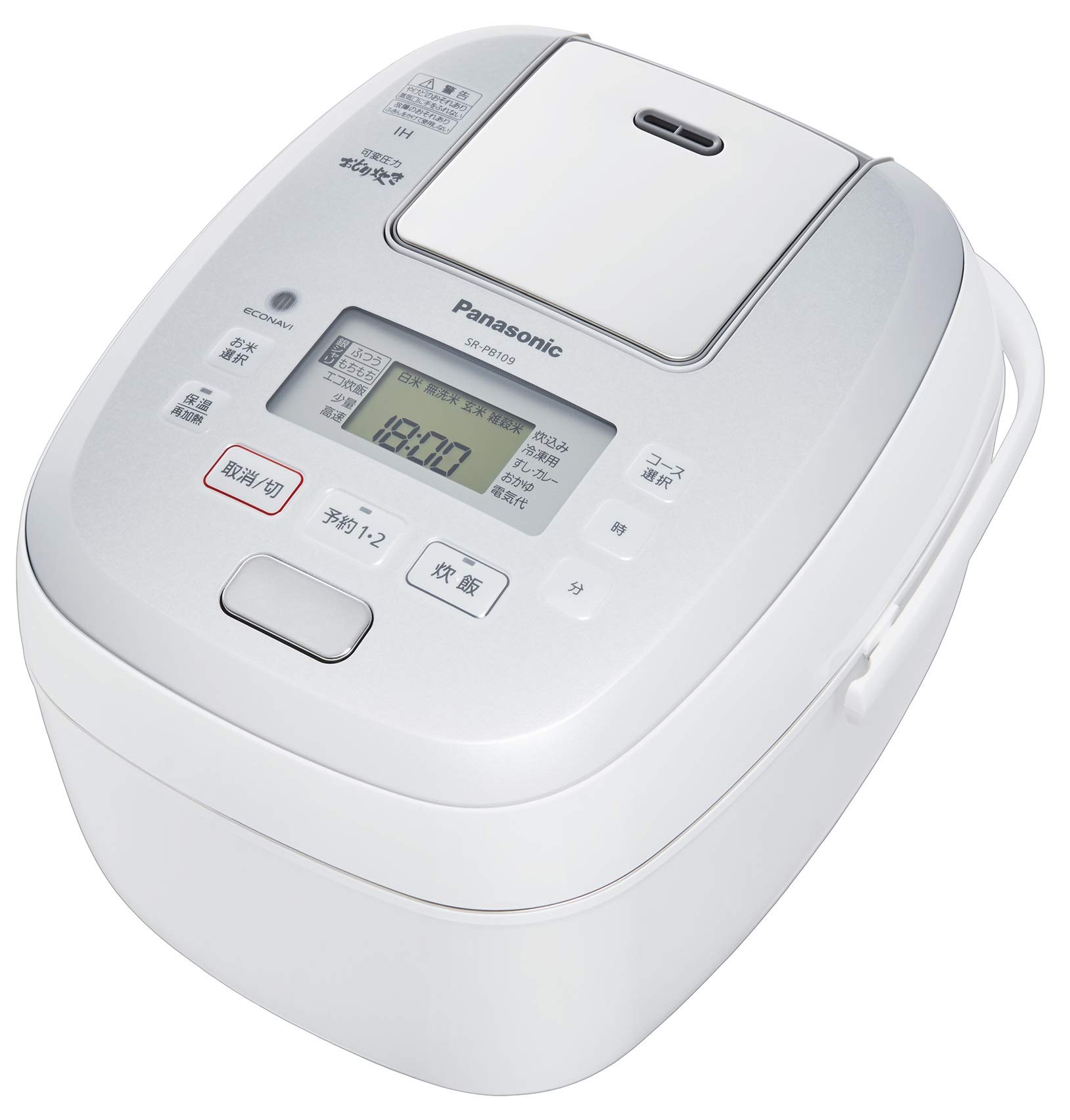 Amazon | パナソニック 炊飯器 5.5合 圧力IH式 おどり炊き ホワイト SR