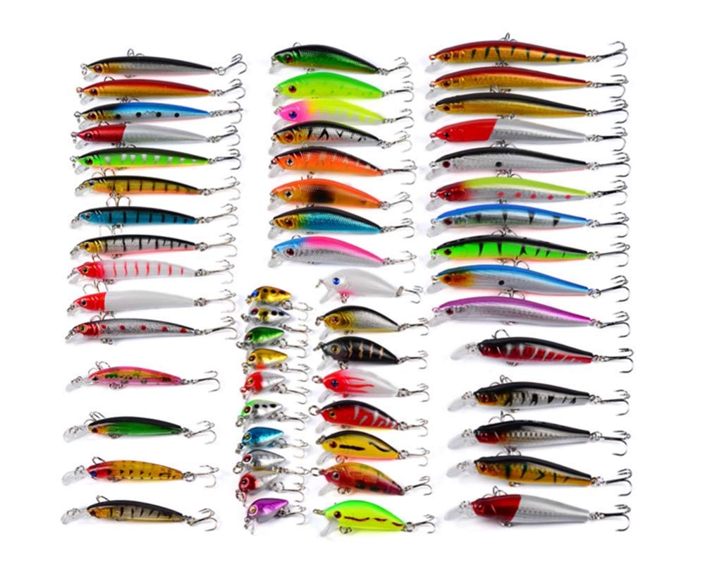 Amazon | 56個 釣具セット ハードルアー 多種類 釣り初心者 釣りルアー