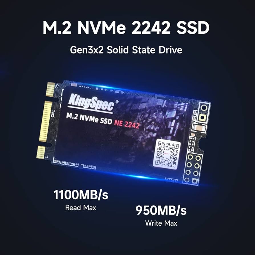 Amazon.com: KingSpec 512GB M.2 NVMe SSD, 2242 PCIe Gen3x2 Internal