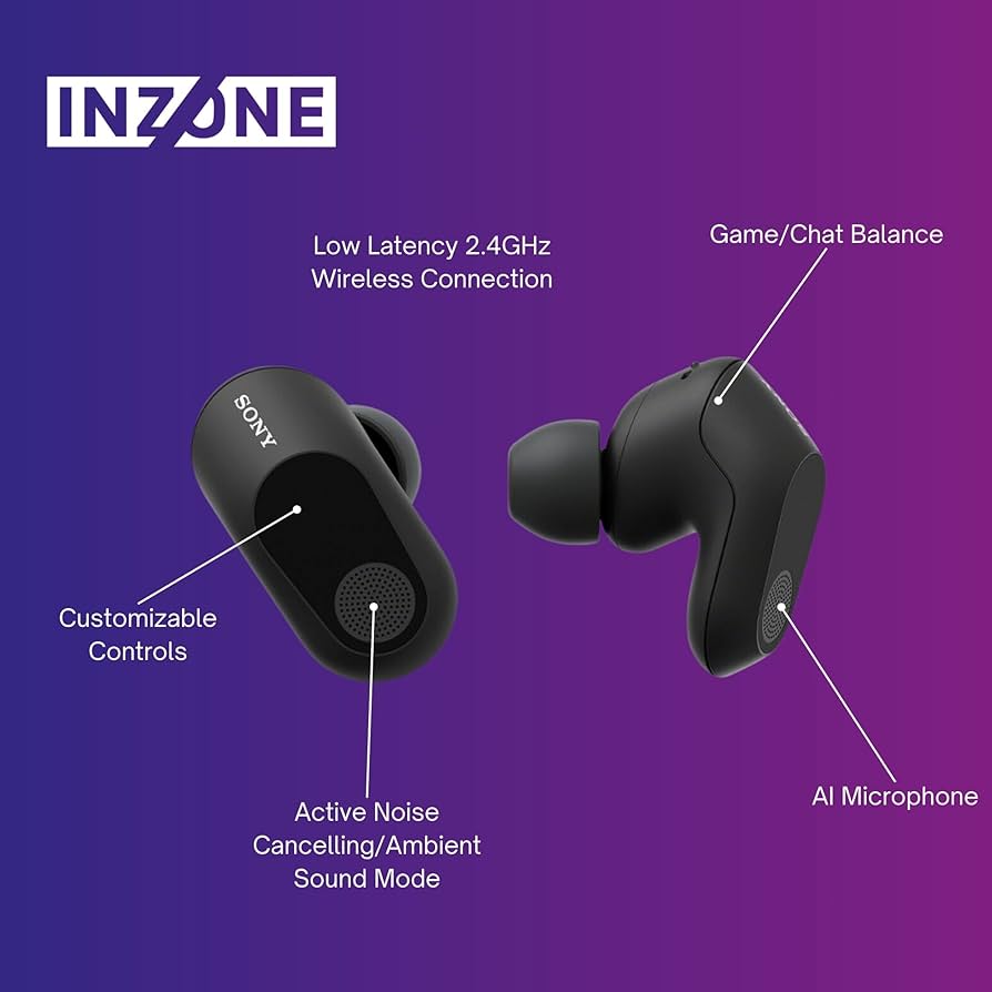 Amazon.com: Sony INZONE Buds Gaming Earbuds (Black) with Noise