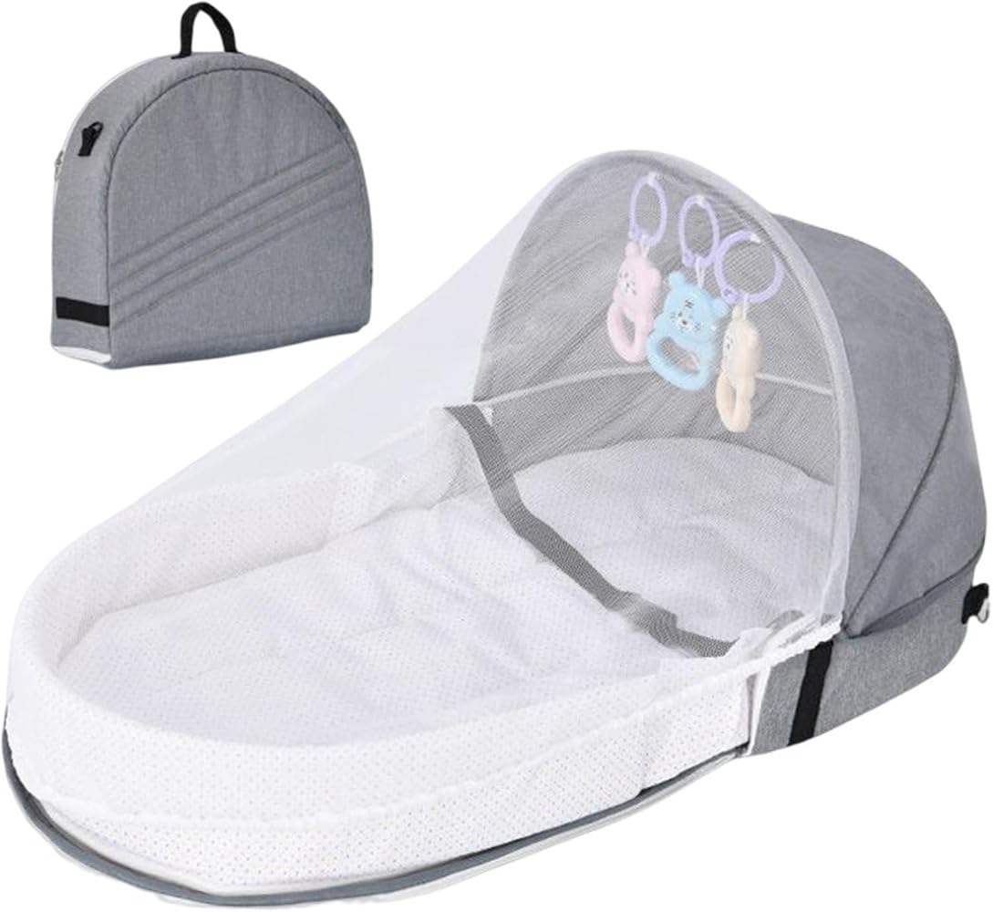 Amazon.co.jp: ベビーベッド 折りたたみ式 ベッドインベッド 蚊帳付き