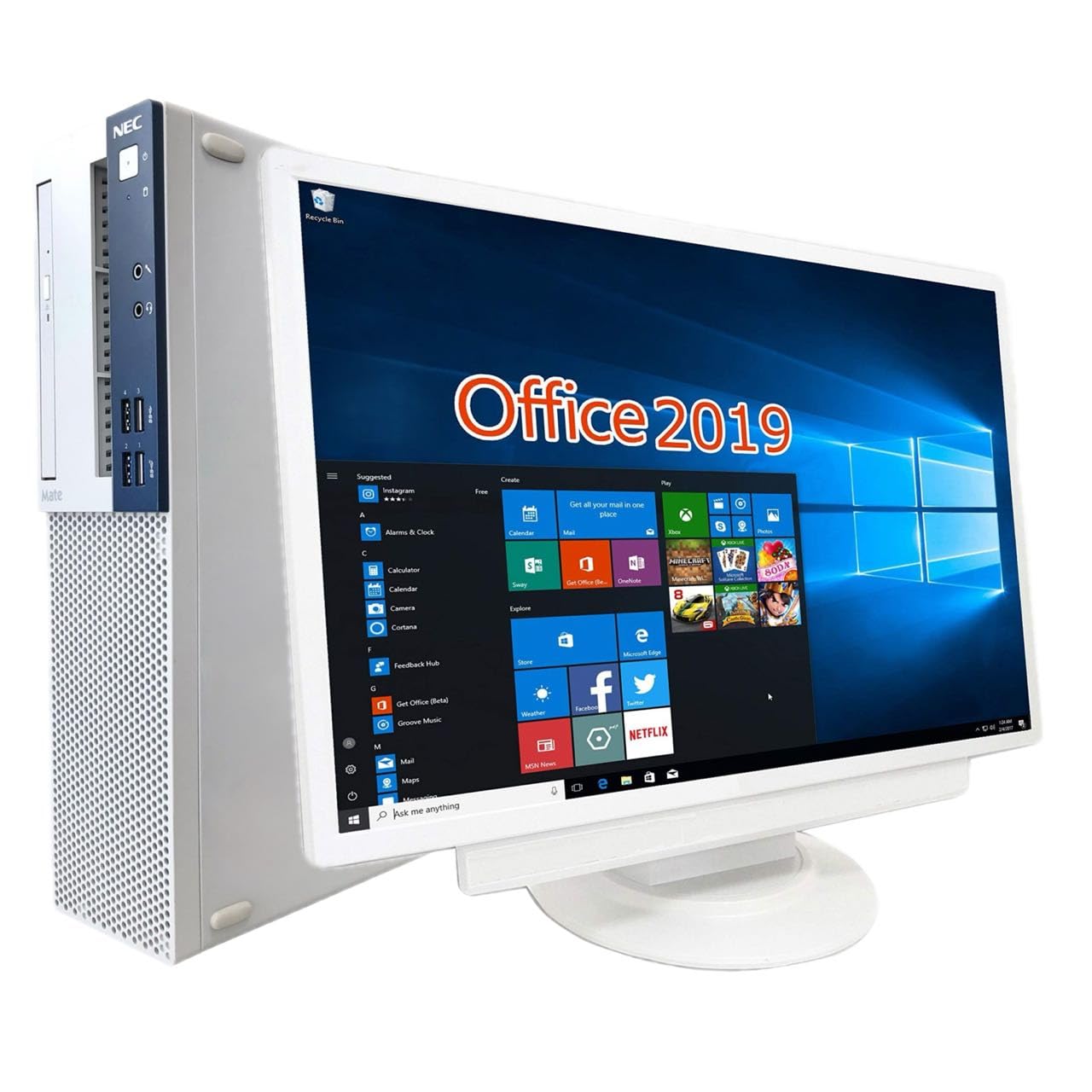 22インチモニター付きi3 NECデスクトップPCセット 【公式通販】