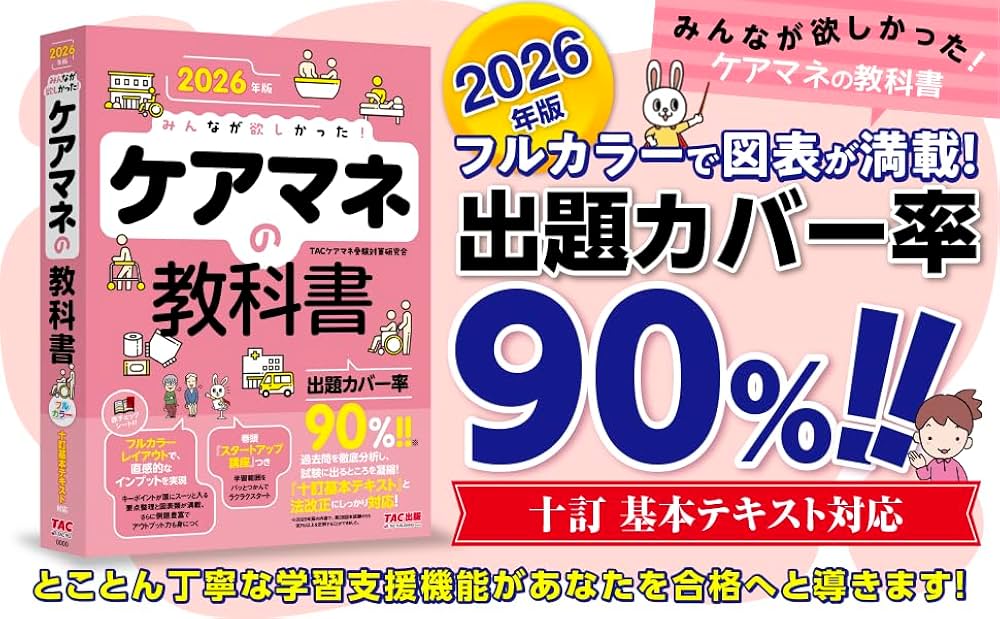 2026年版 みんなが欲しかった！ ケアマネの教科書【出題カバー率90