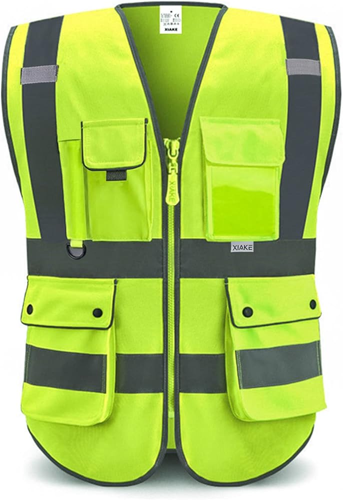 Amazon.com: XIAKE 8 Pockets High Visibility Class 2 Reflective