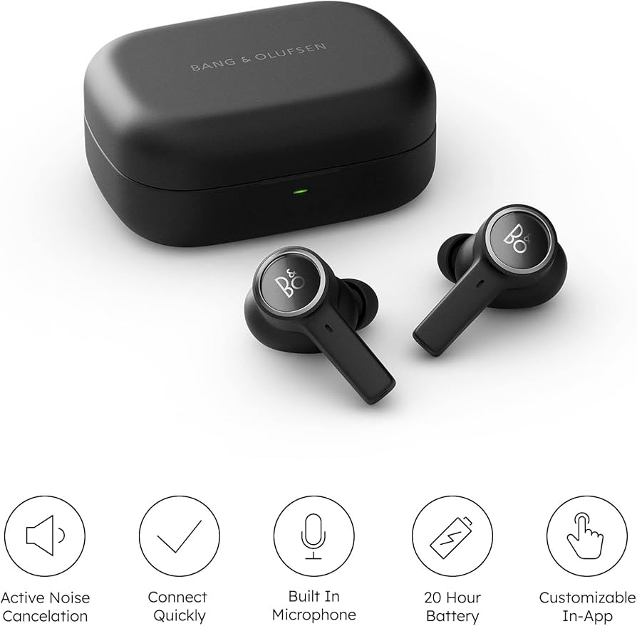 B&O PLAY BEOPLAY E8 BLACK【充電器・イヤーピース付】 B&O PLAY