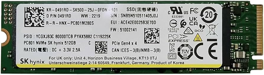 SK Hynix - Gaming Gen4 M.2 2280 PCIe NVMe 512GB Internal SSD