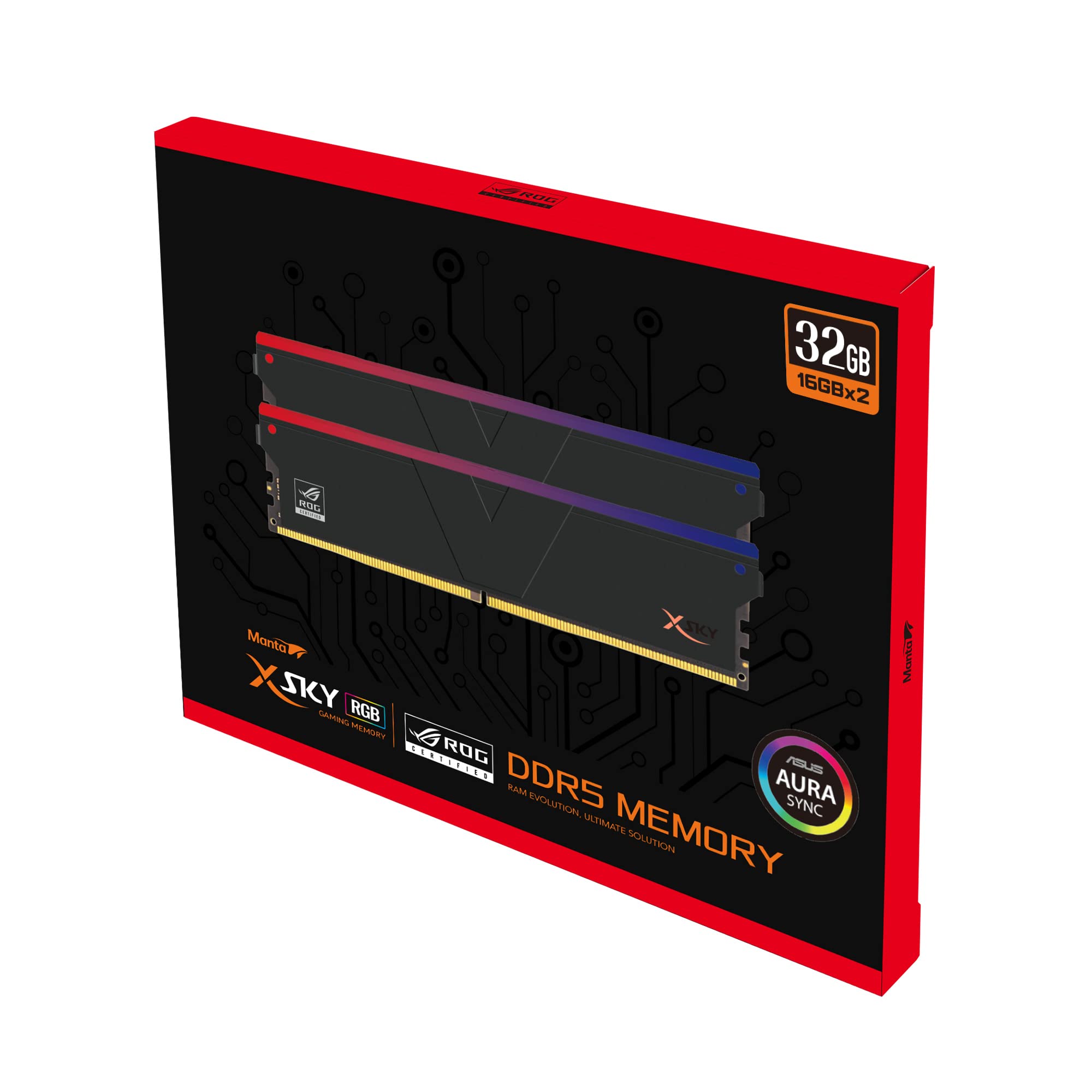V-Color DDR5 XSky ROG Certified 32GB(16GBx2) 6000MHz 2Gx8 CL36