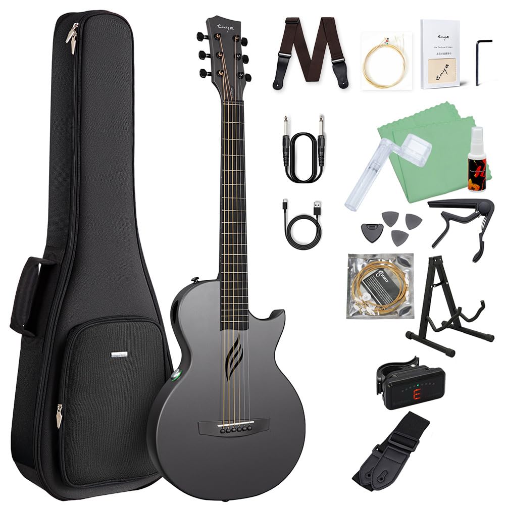 Amazon | ENYA NOVA GO/SP1 アコースティックギター初心者セット Black