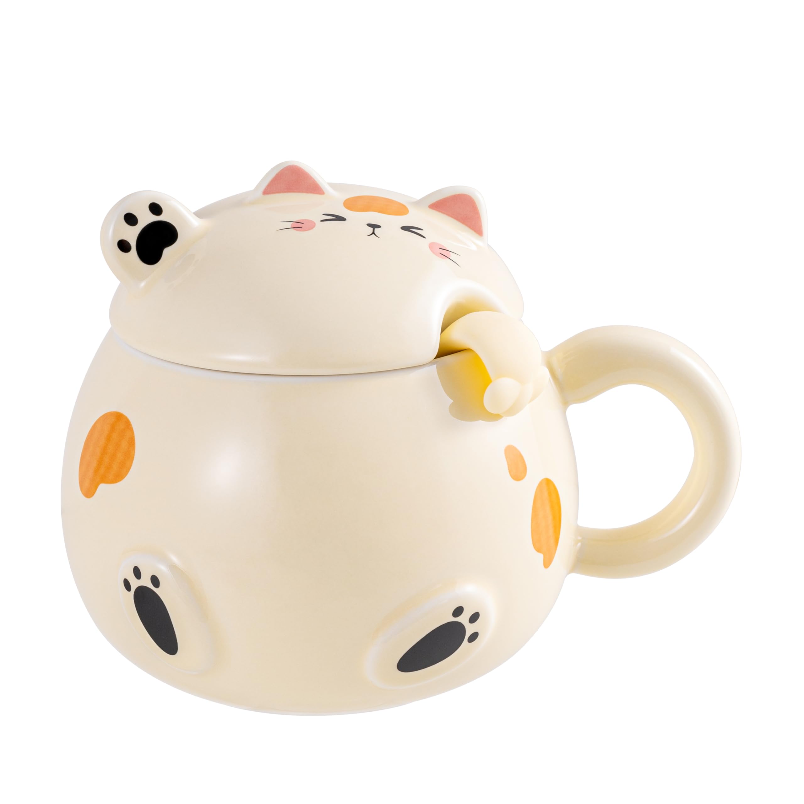 Amazon.com: Urban Tokyo Whimsical Cat Mug Adorable Coffee Mug
