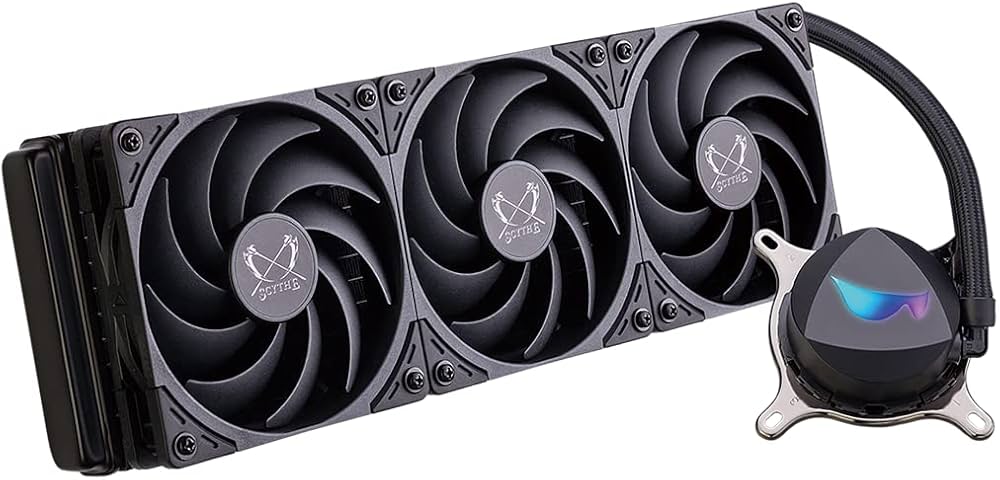 Amazon | 玄人志向 簡易水冷 CPUクーラー 120mmファン ×3 KURO