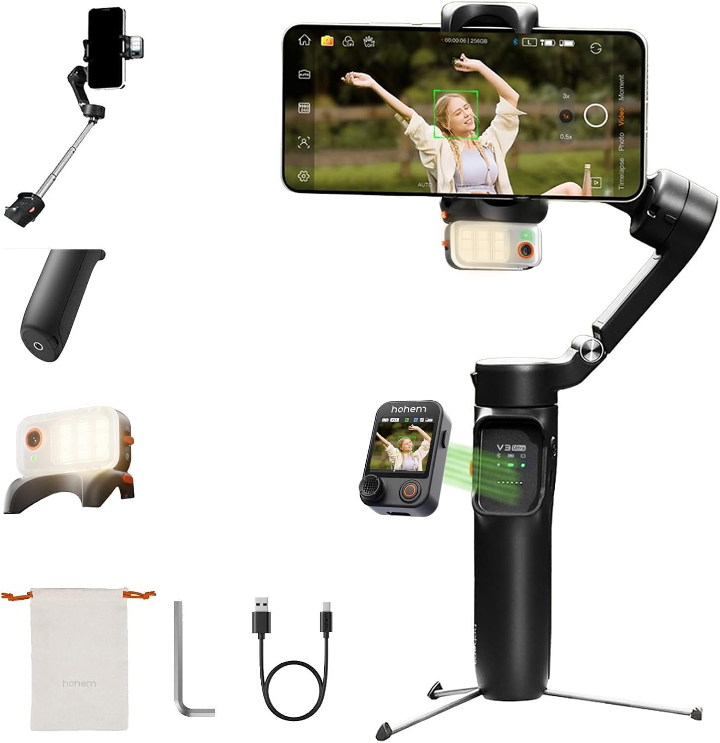 Amazon.com: hohem iSteady V3 Ultra Gimbal Stabilizer for iPhone