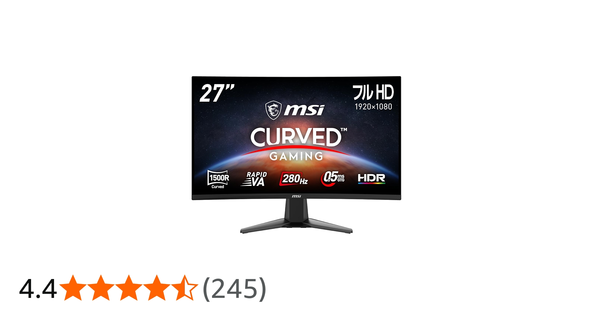 Amazon.co.jp: 【Amazon.co.jp限定】 MSI 湾曲ゲーミングモニター MAG