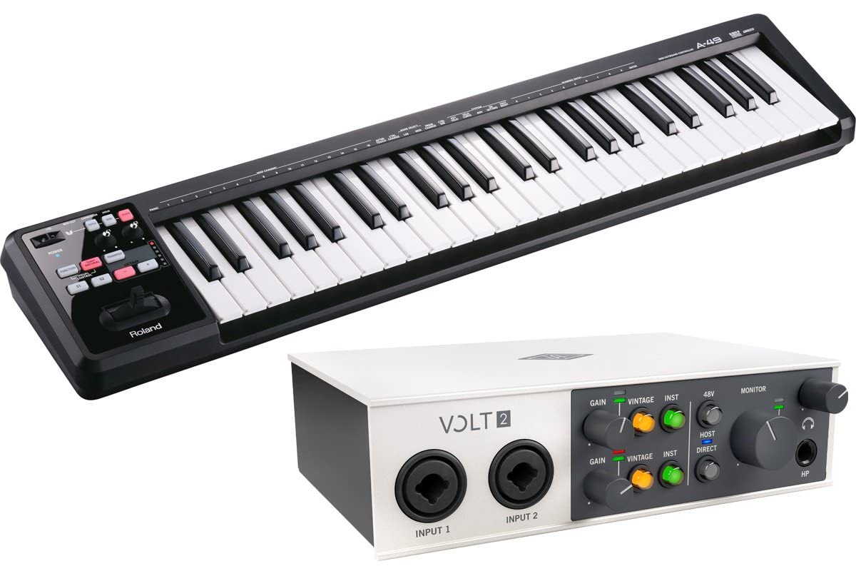 Amazon.co.jp: Roland/A-49 BK + Universal Audio/Volt 2 USB