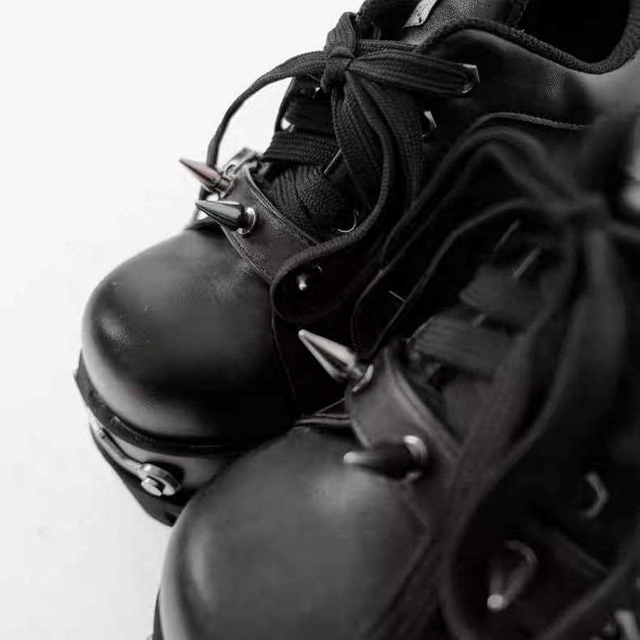Amazon.com | GURURU Original Y2K Goth Platform Boots - Punk Chunky