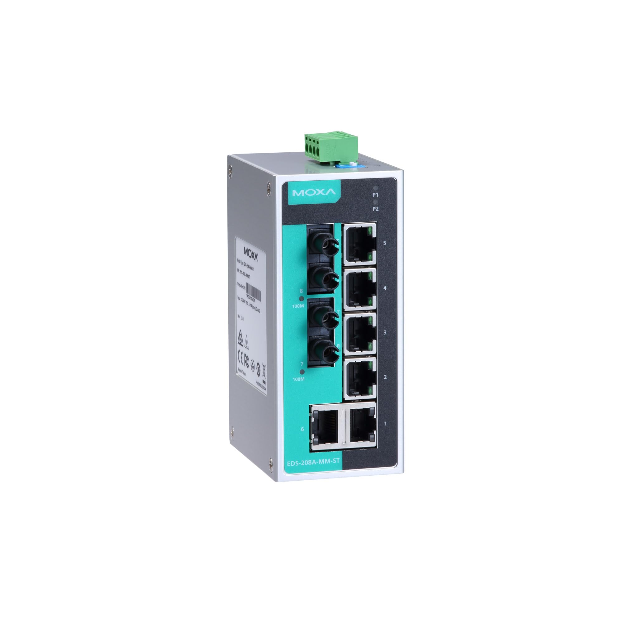 Amazon.com: MOXA EDS-208A-MM-ST Unmanaged Ethernet Switch with 6 x