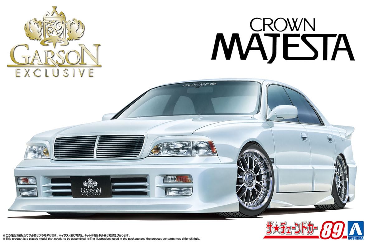 Amazon.com: Aoshima Toyota Garson UZS141 Majesta '91 1:24 Scale