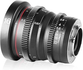Amazon | Meike 16mm t2.2 大口径マニュアルフォーカスプライムミニ