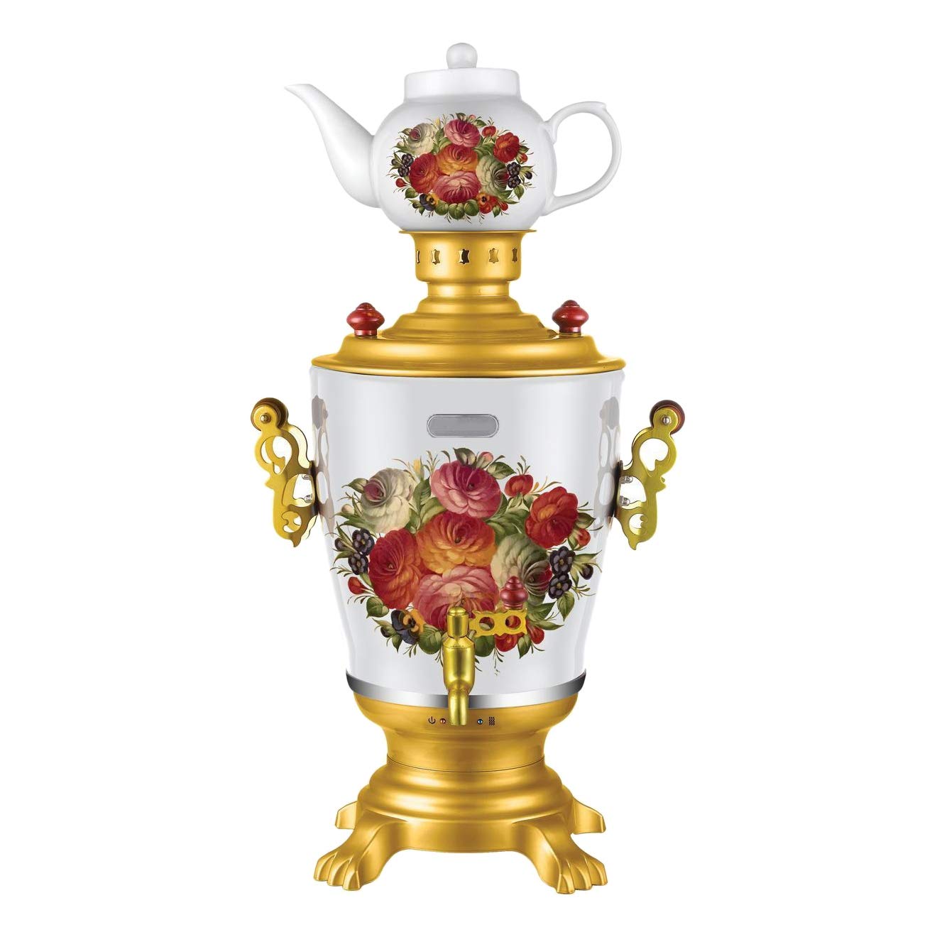 Amazon | ロシアンモダン電気サモワールティーポットセット アート