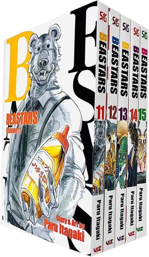 Beastars Series Vol 11-15 Collection 5 Books Set By Paru Itagaki