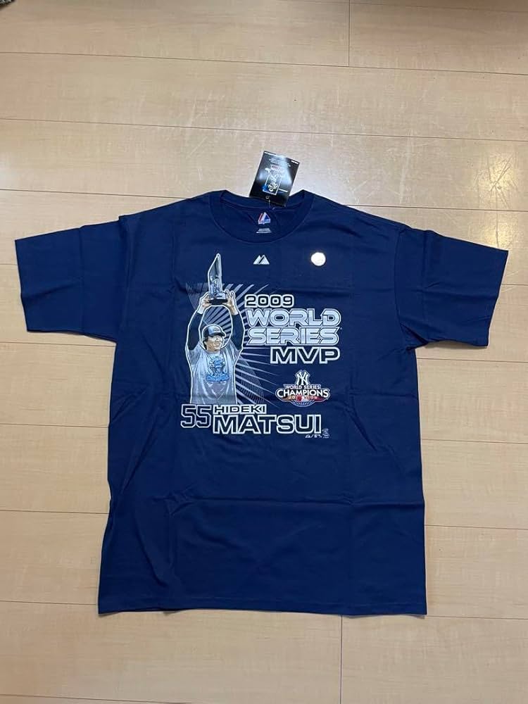Amazon.co.jp: 松井秀喜 ヤンキースWS チャンピオン MVP記念Tシャツ