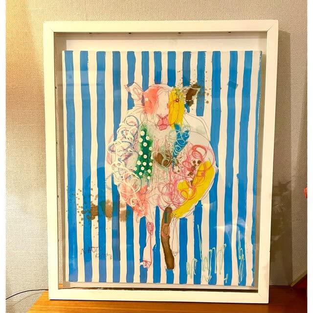 Amazon.co.jp: 北村直登 naoto kitamura 絵画 動物 羊 F8サイズ : おもちゃ