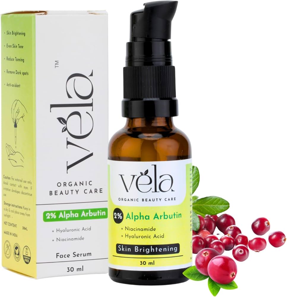 Vela's 2% Alpha Arbutin Face Serum for Pigmentation & Dark Spots