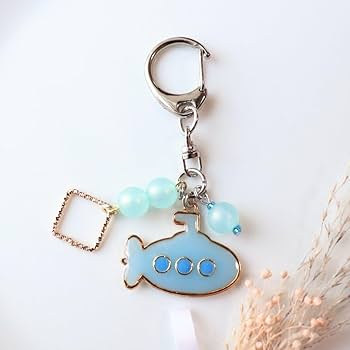 Amazon.co.jp: 3点限定潜水艦 レジン キーホルダー ブルー系 男の子も