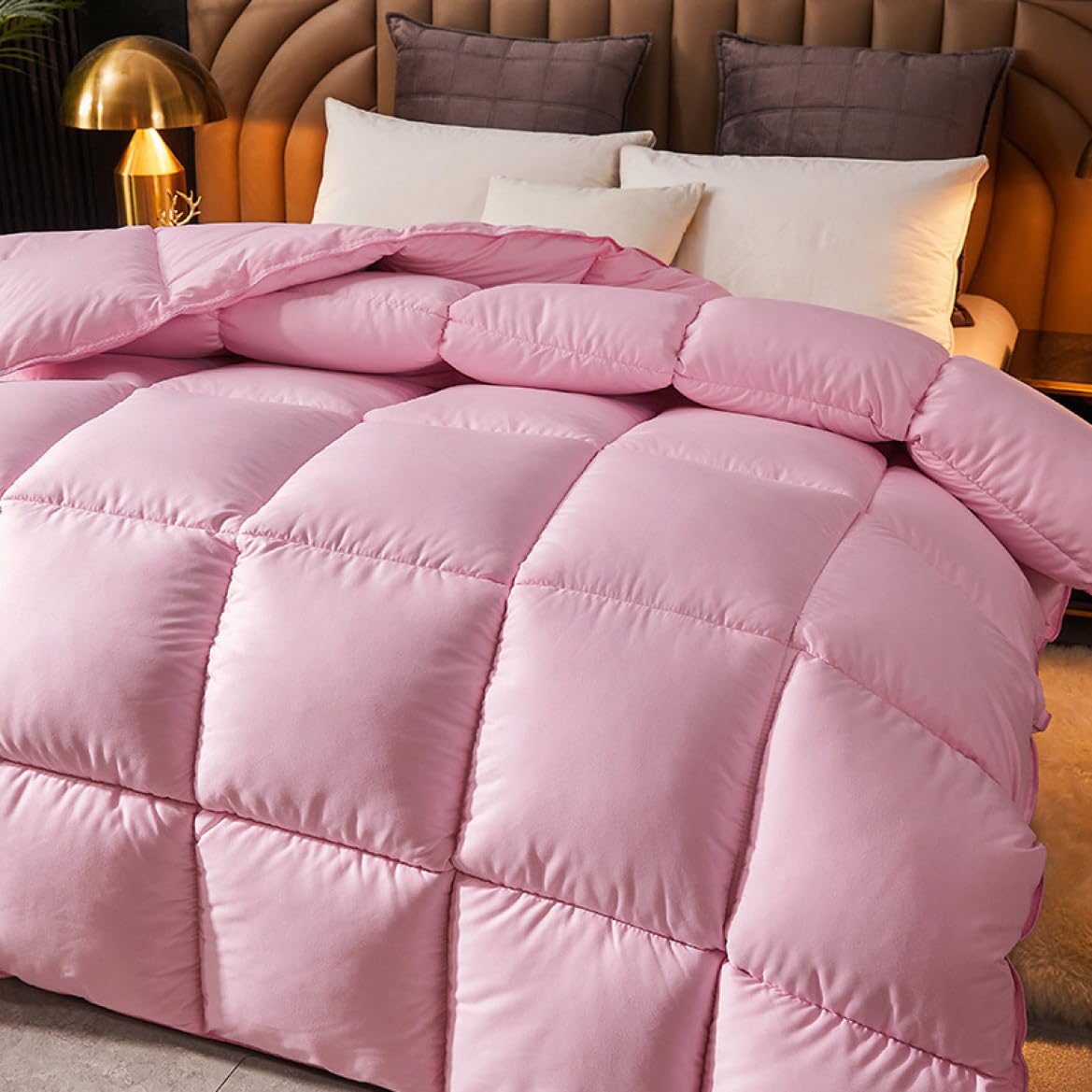 Amazon｜SCTX 羽根掛け 布団 ピンク 掛布団 ふんわり ダブル 掛け布団