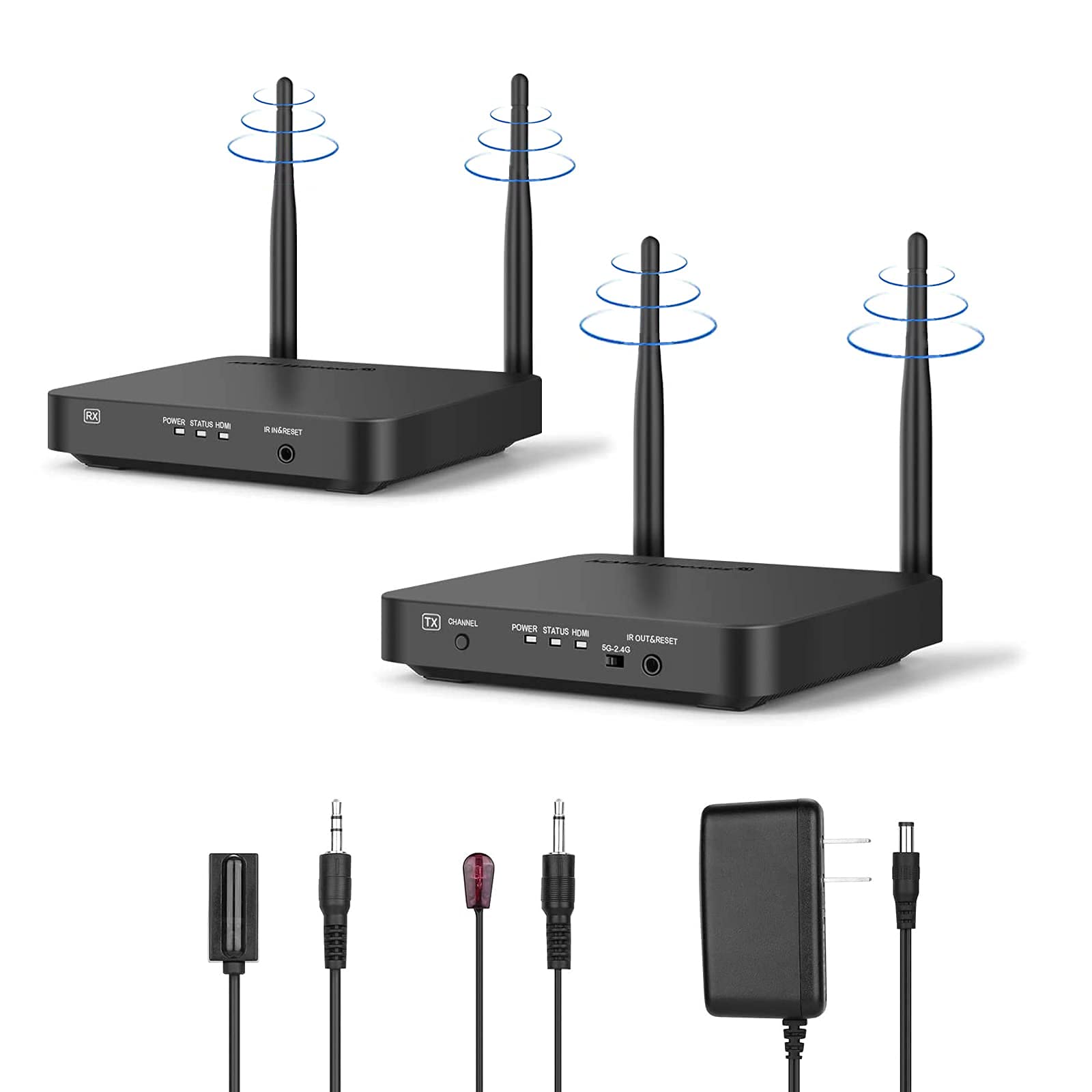 Amazon.co.jp: KZNTAKU: ワイヤレスHDMI送受信機セット