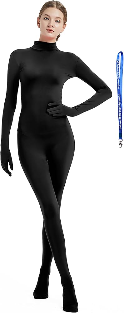 Amazon.com: Full Bodysuit With Zipper Helper Womens Costume