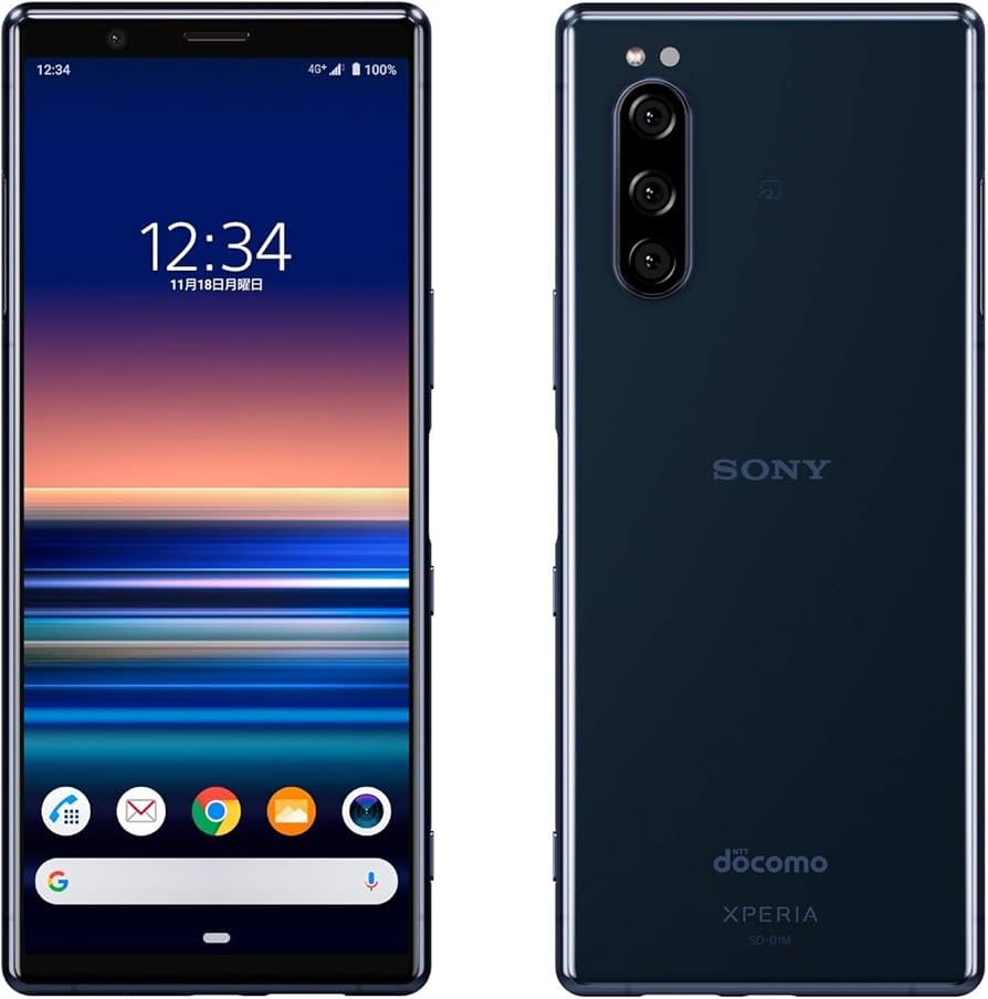 Amazon | SIMフリー Xperia5 SO-01M docomo ブルー | Xperia