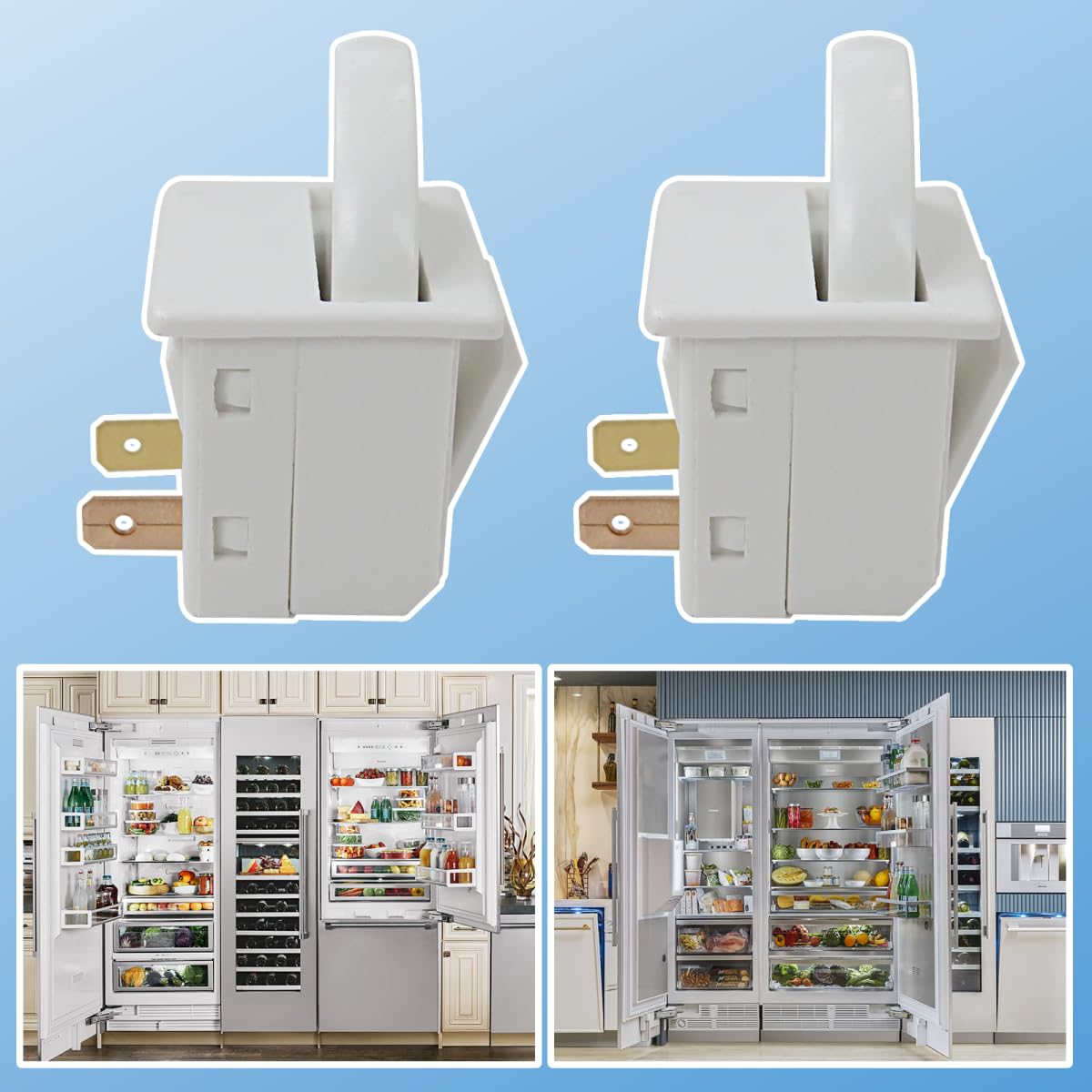 Amazon.com: 2 Pin Refrigerator Door Light Switch Replacement