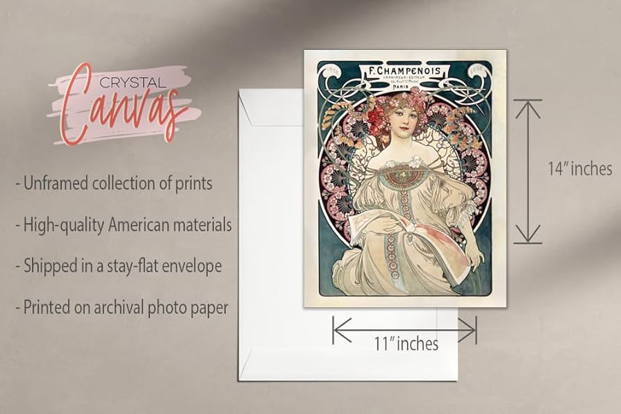 Alphonse Mucha アート作品 2点セット Alphonse Mucha アート作品 2点