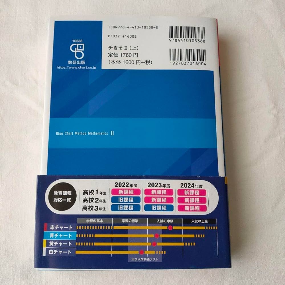 Amazon.co.jp: 新課程 チャート式 基礎からの 数学Ⅱ 青チャート 数研