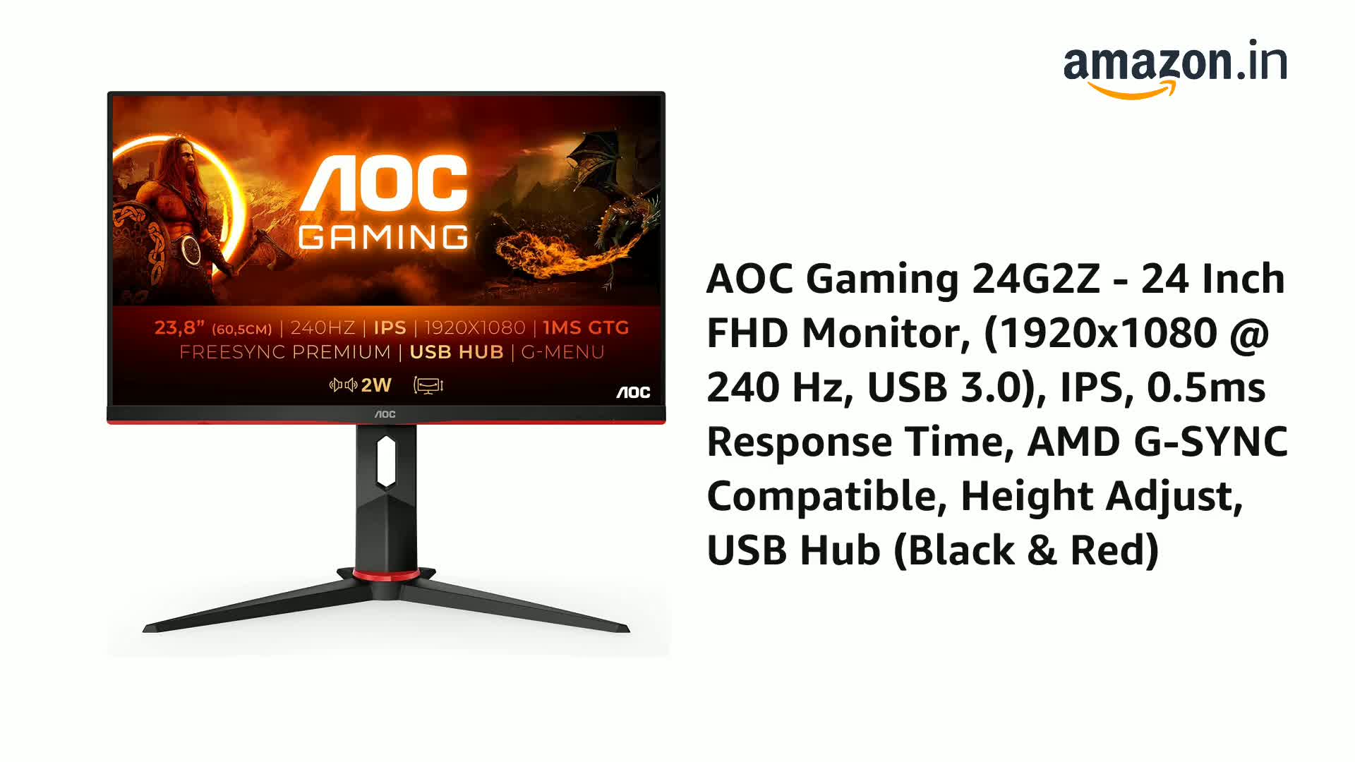 AOC 24G2Z 23.8