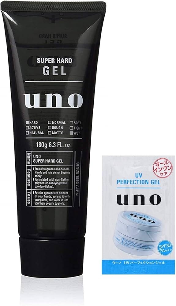 Amazon | uno(ウーノ) スーパーハード ジェル 整髪料 180g +おまけ