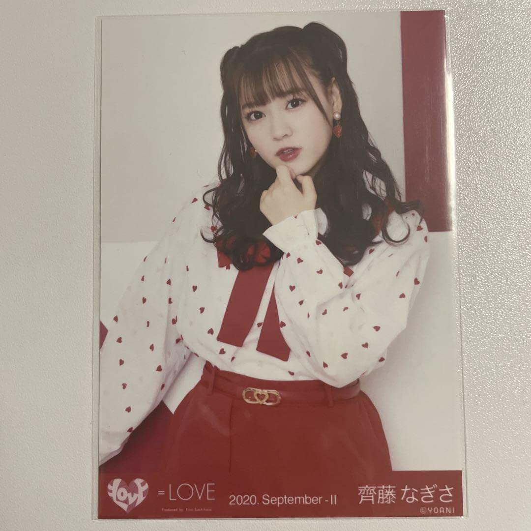 Amazon.co.jp: 齊藤なぎさ 生写真 イコラブ イコールラブ =LOVE 赤白