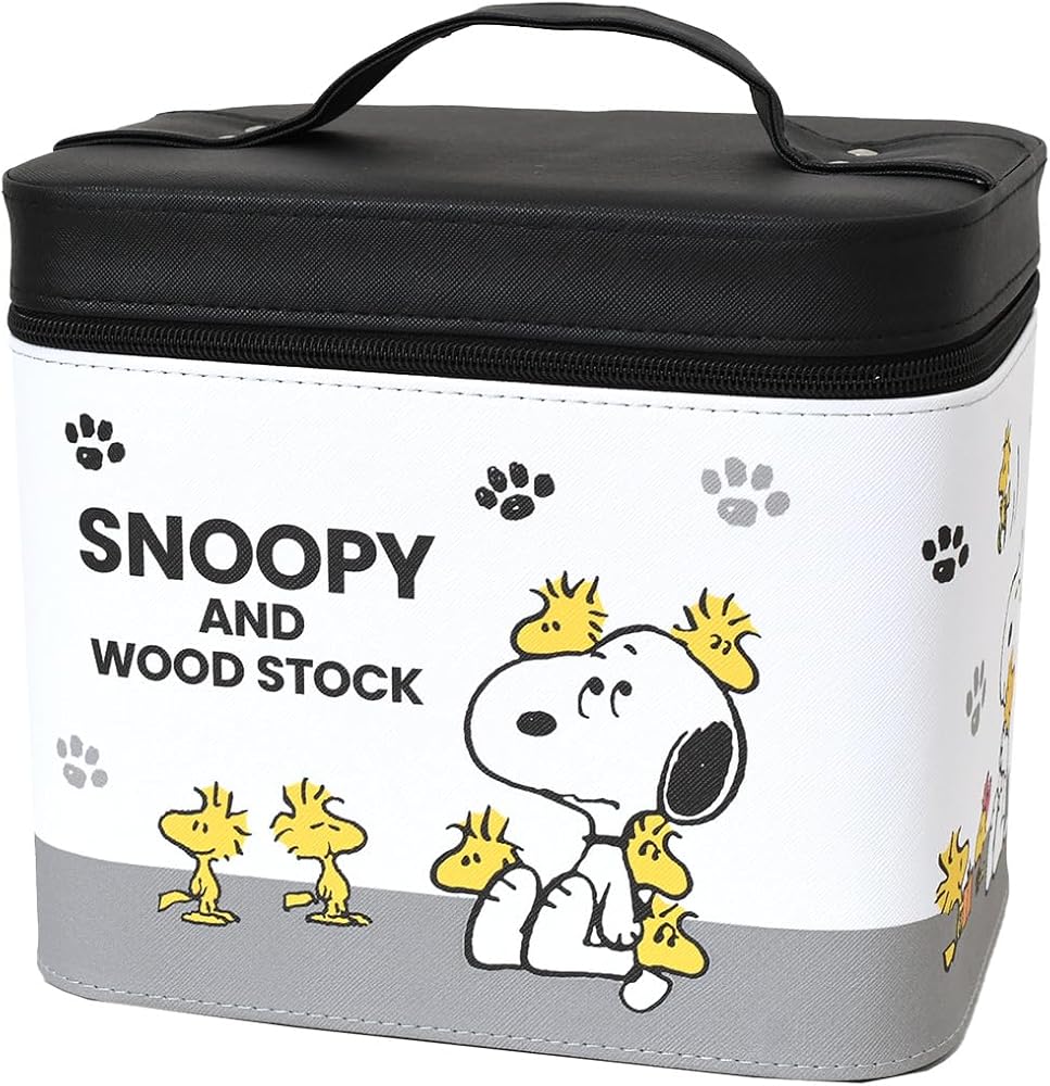 Amazon.co.jp: スヌーピー☆鏡付き大容量コスメボックス レディース