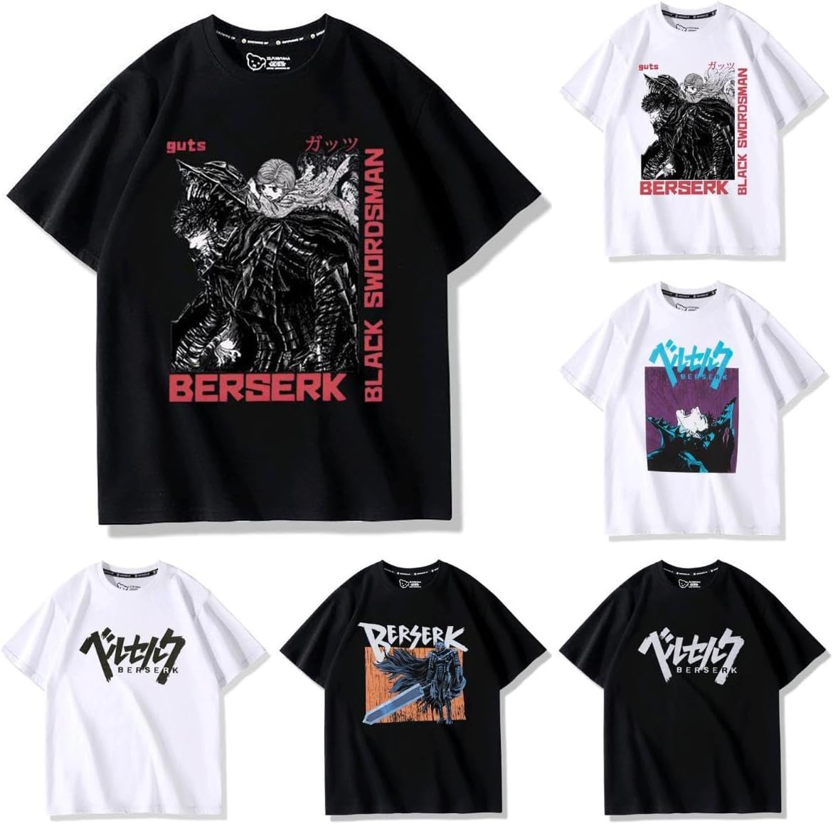 Amazon.co.jp: [LAOMI] ベルセルク Tシャツ 半袖 ガッツ キャスカ