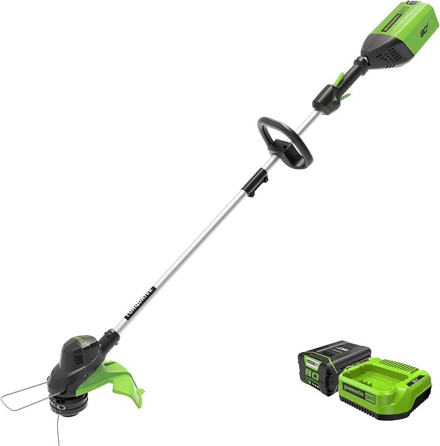 Amazon.com : Greenworks 80V 13-inch String Trimmer, 2Ah Battery