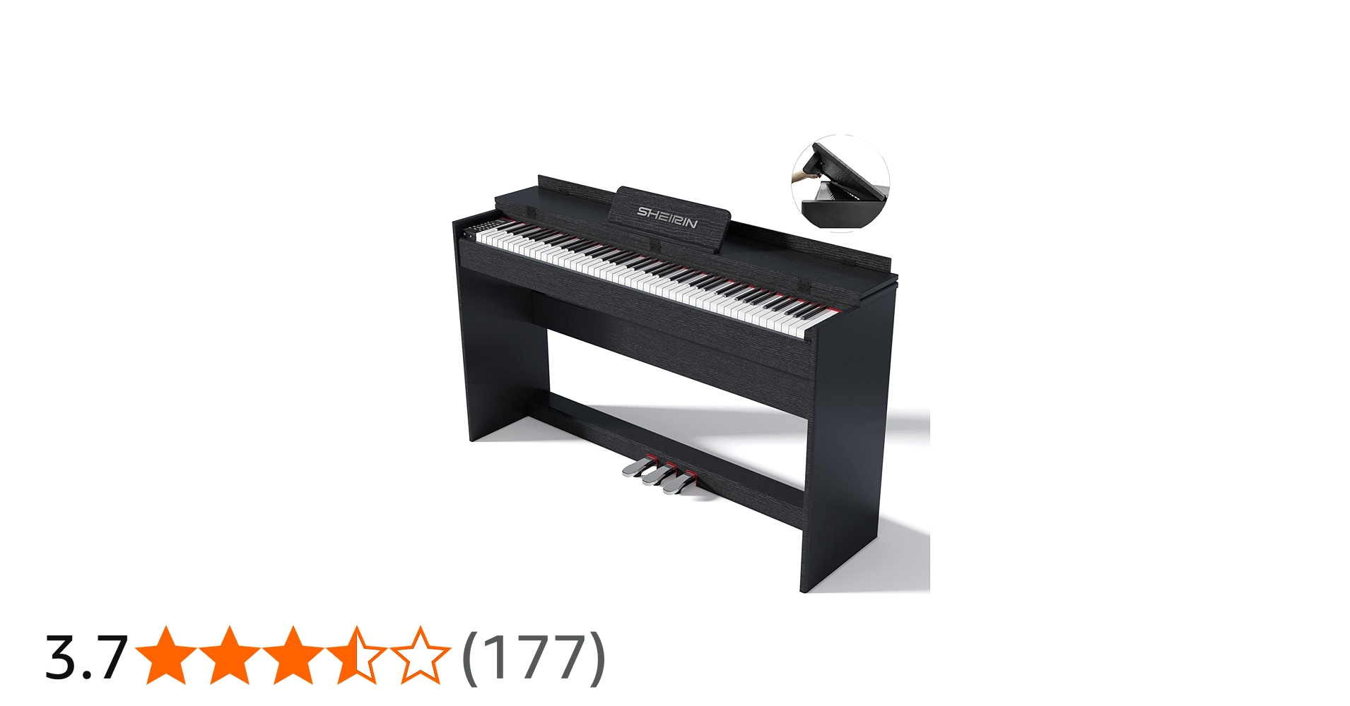 Amazon | SHEIRIN 電子ピアノ 88鍵盤 カバー 人気 スタンド ランキング