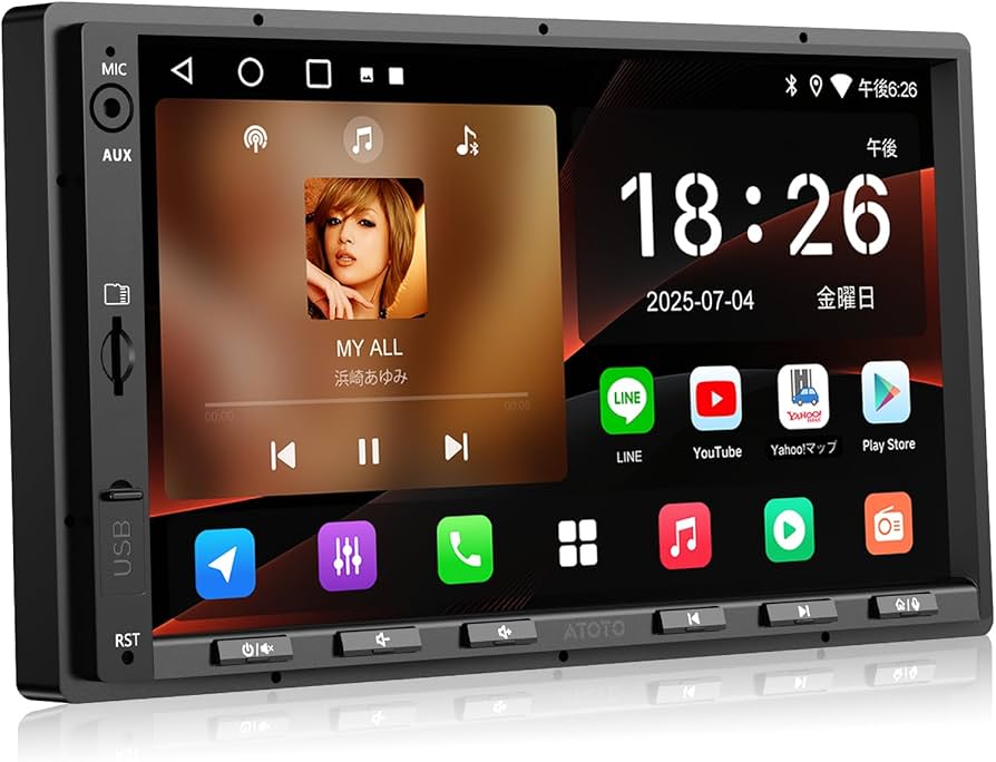 Amazon.co.jp: ATOTOZONE A5L 7インチディスプレイオーディオ、2DIN