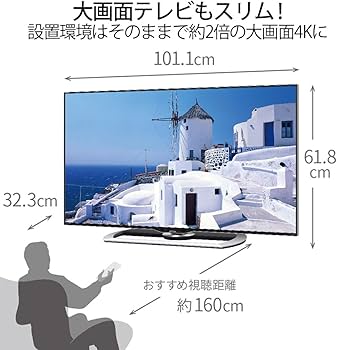 Amazon.co.jp: Sharp Aquos LC-45US40 4K HDR 45V LCD TV with Low