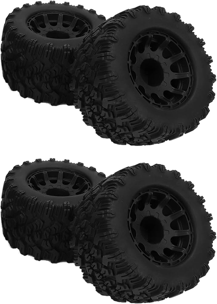 Amazon | RC モンスター トラック タイヤ ブラック 1/10 トラック