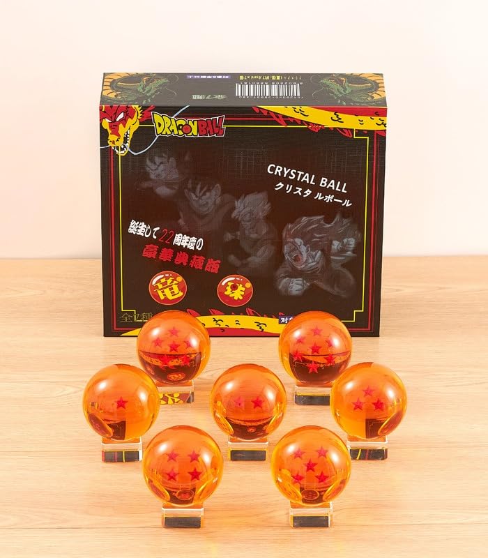 Amazon.co.jp: 透明スタードラゴンボールセット 7個 大型 クリスタル