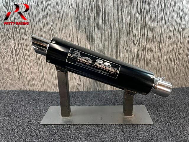 Amazon | PRETTY製 汎用 50.8π アルマイトサイレンサー タイプ3 黒