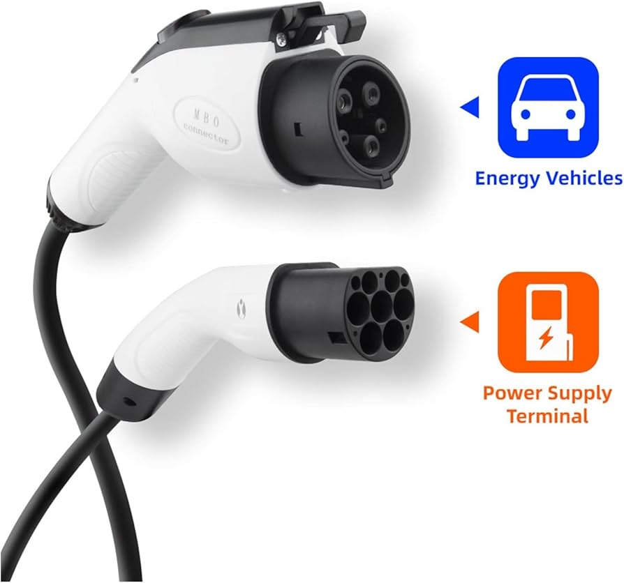 Amazon.co.jp: ev充電器 EV 充電ケーブル J1772 Type1 から Type2 メス