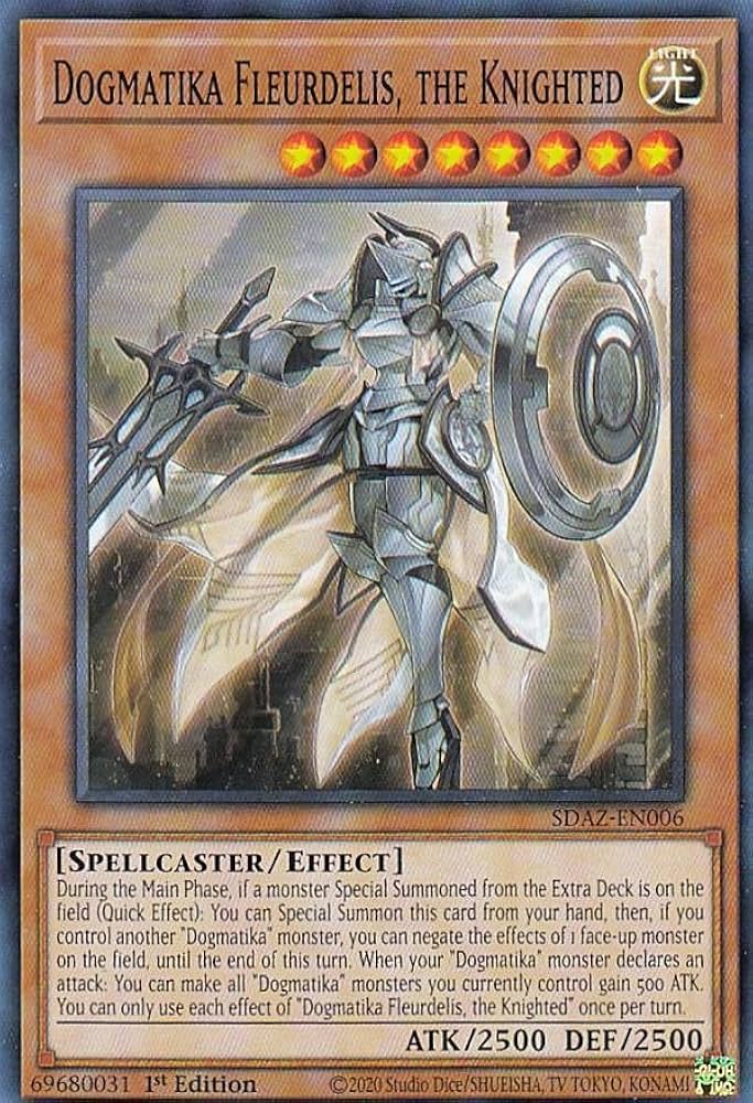 Amazon.co.jp: 遊戯王 SDAZ-EN006 教導の騎士フルルドリス Dogmatika