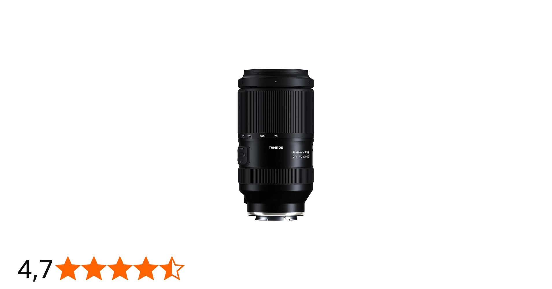 Tamron 70-180 mm F/2.8 Di III VC VXD G2 para câmeras Sony E-Mount