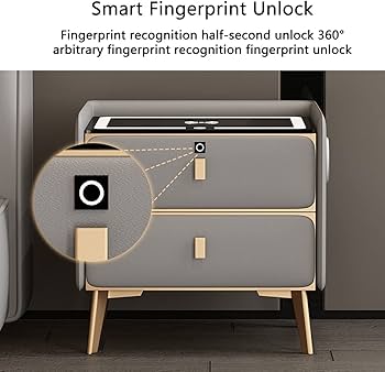 Amazon.co.jp: スマートナイトスタンドベッドサイドテーブル充電